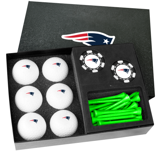 New England Patriots Poker Chip Gift Set