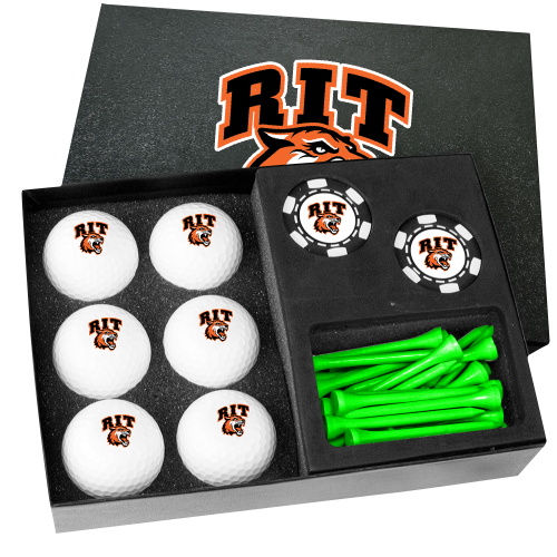 RIT - Rochester Institute of Technology Tigers Poker Chip Gift Set