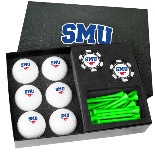 Southern Methodist Poker Chip Gift Set