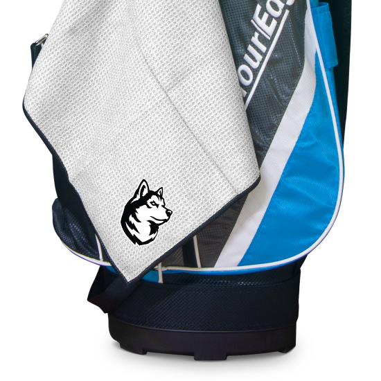 Officially Licensed Logo Small Northeastern Huskies Microfiber Team Golf Towel