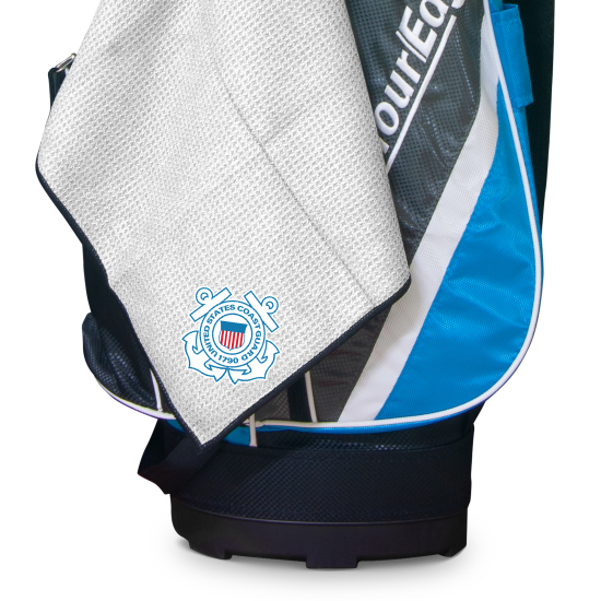 Officially Licensed Logo Small US Coast Guard Microfiber Team Golf Towel