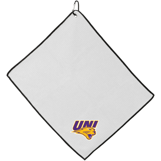 Officially Licensed Logo Small Northern Iowa Panthers Microfiber Team Golf Towel