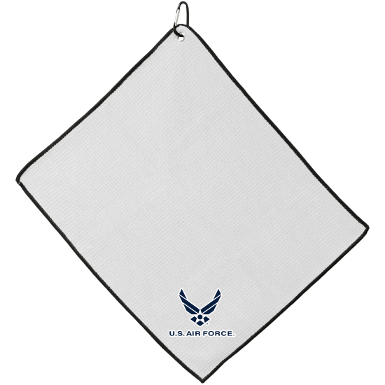 Officially Licensed Logo Small US Air Force Microfiber Team Golf Towel