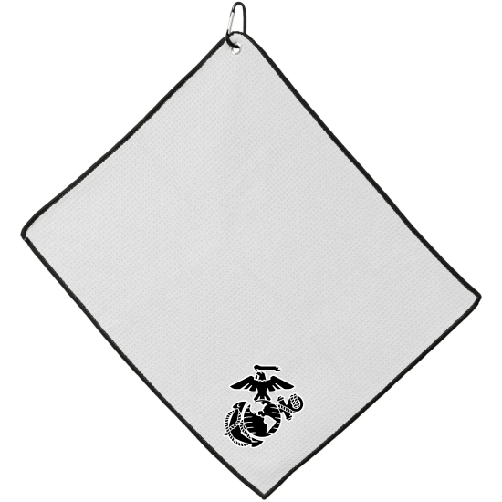 Officially Licensed Logo Small US Marine Corps Microfiber Team Golf Towel