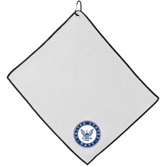Officially Licensed Logo Small US Navy Microfiber Team Golf Towel